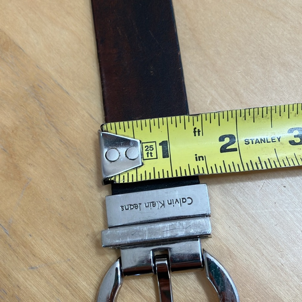 Calvin Klein Jeans Reversible Belt Brown and Tan Size XL great condition - Picture 5 of 6